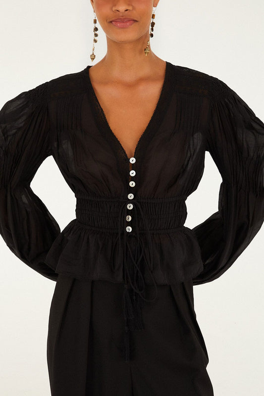 Black Long Sleeve Blouse