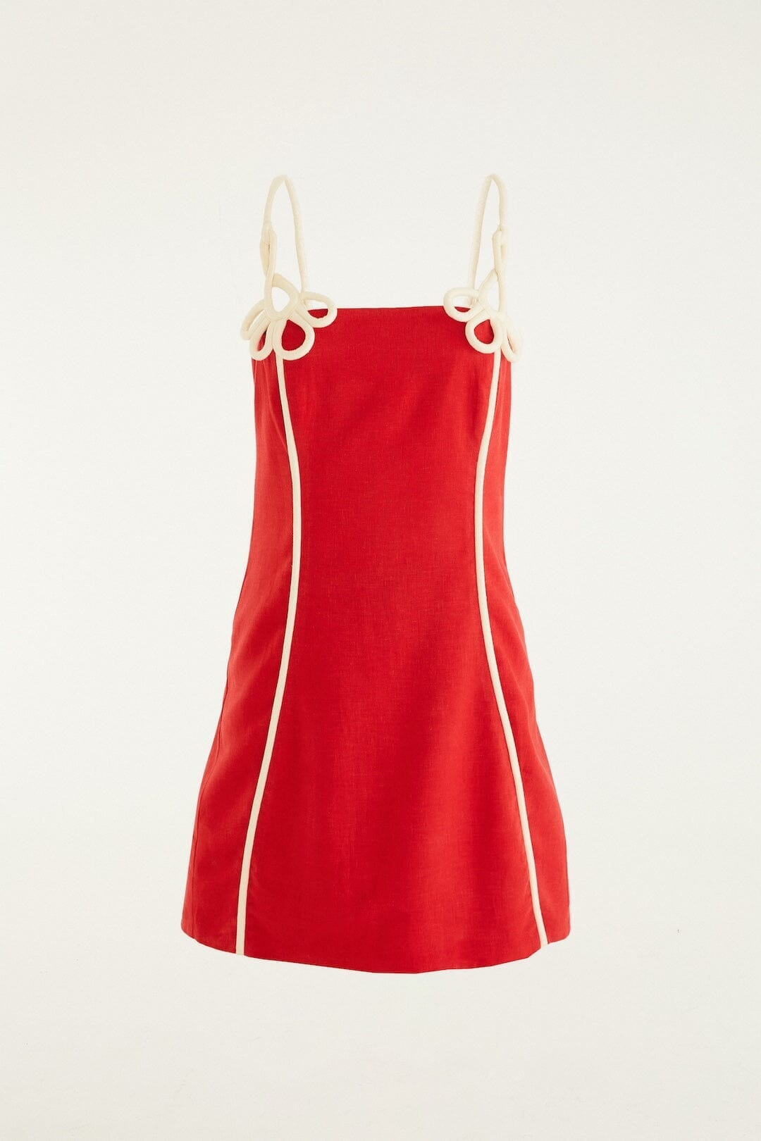 Red 3d Flower Mini Dress