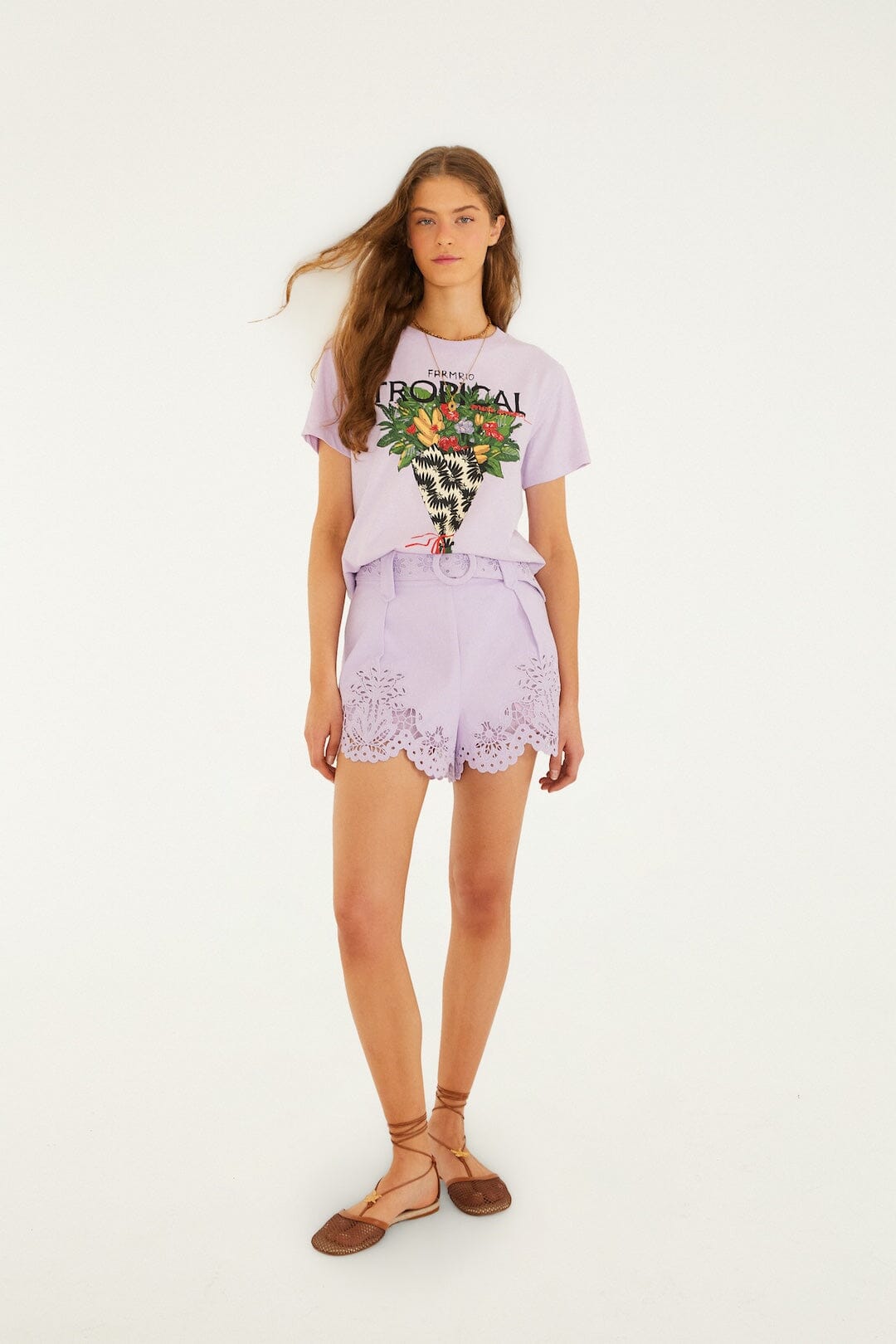 Lilac Tropical Bouquet T-Shirt