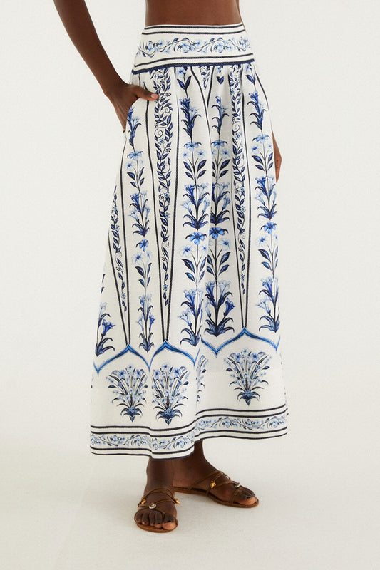 Off-White Flowers Arch Maxi Skirt