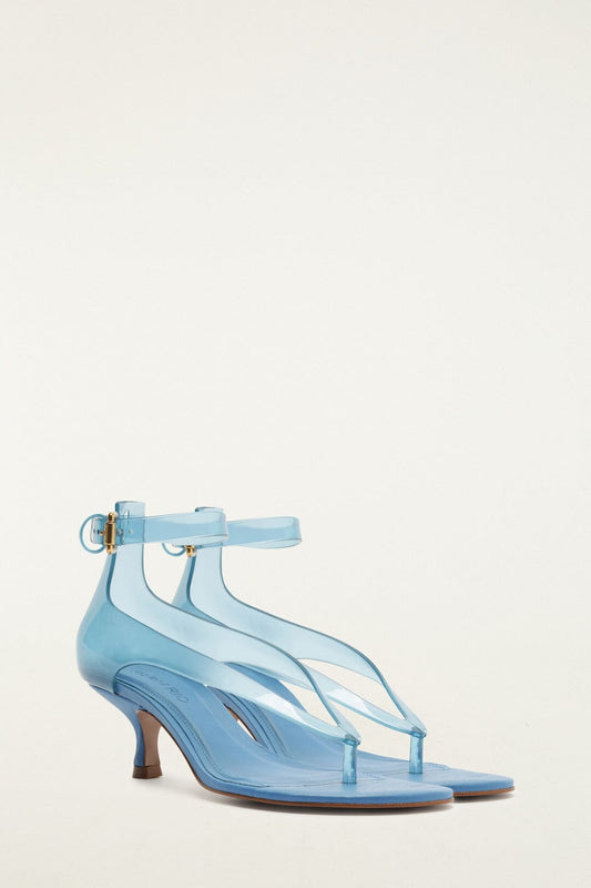 Blue Jelly Heel Sandal
