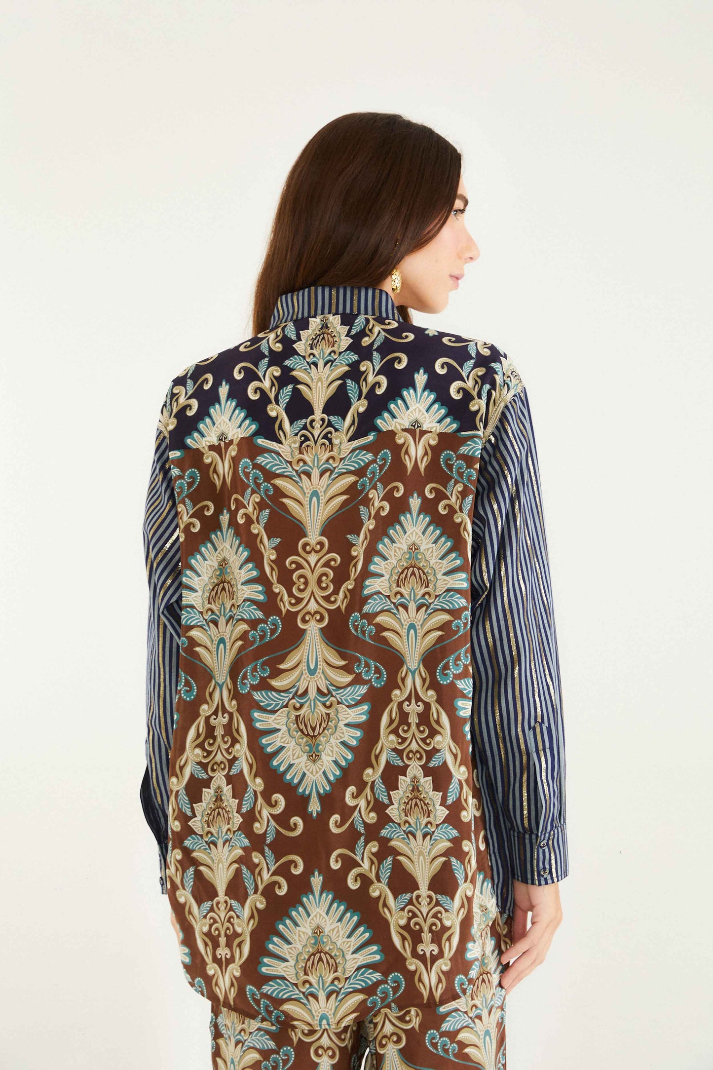 Brown Wonderful Arabesque Shirt