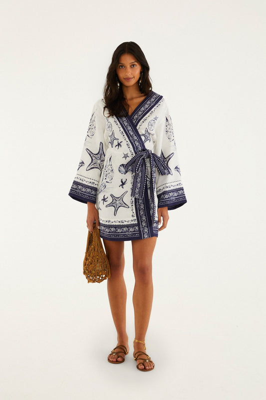 Off-White Coast Scarf Mini Dress