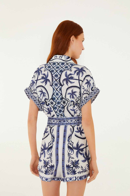 Off-White Wonderful City Belted Romper