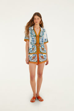 FLORA TILE OFF-WHITE