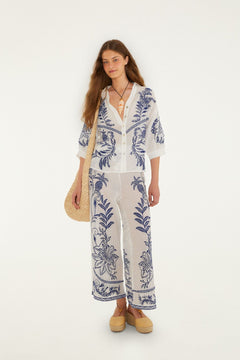 NINA EMBROIDERY OFF-WHITE