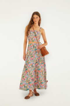 PEASANT FLORAL OFF-WHITE