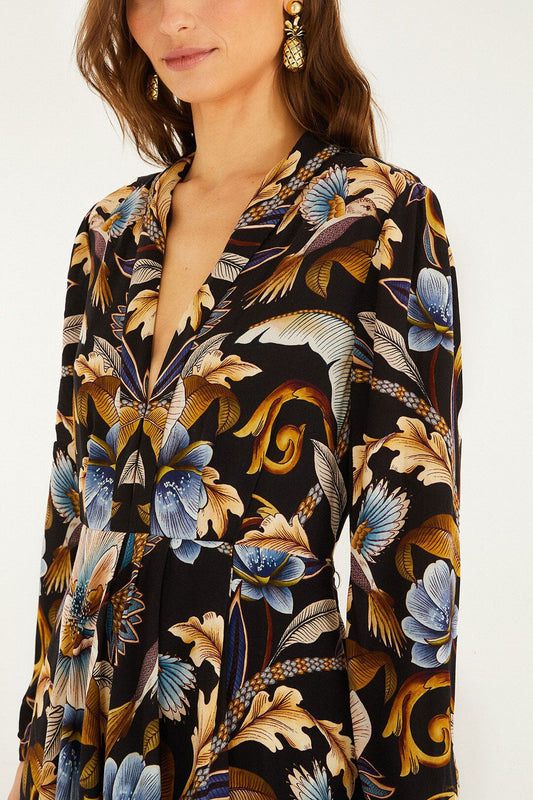 Black Snake Garden  Maxi Dress