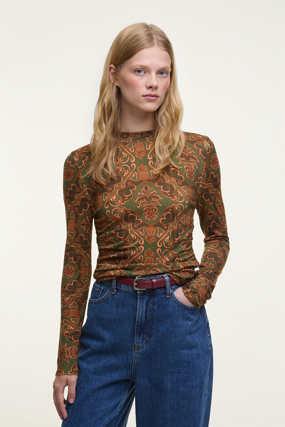 Luana Long-Sleeve Knitted Top