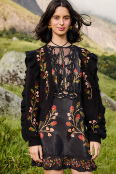 BERRY EMBROIDERY BLACK