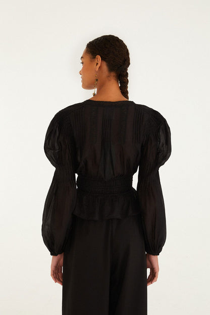 Black Long Sleeve Blouse