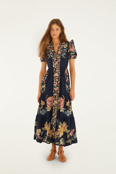 MAIRA FLORAL DARK BLUE