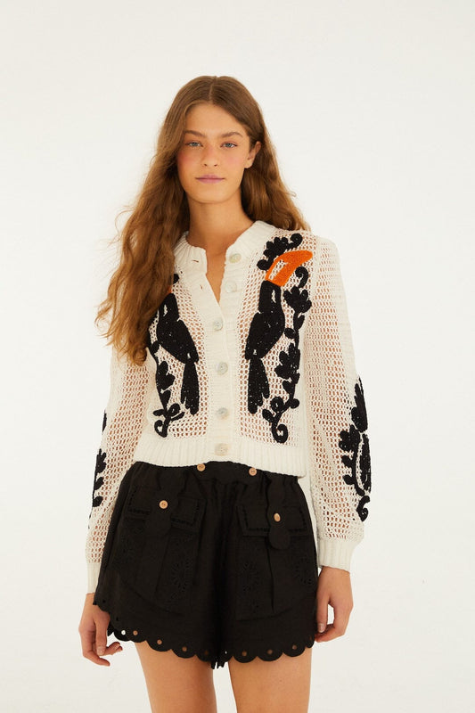 Toucan Crochet Cardigan
