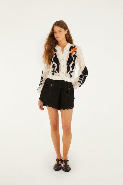 Toucan Crochet Cardigan