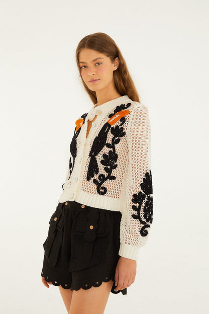 Toucan Crochet Cardigan