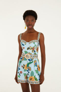 FLORAL DELHI LIGHT BLUE