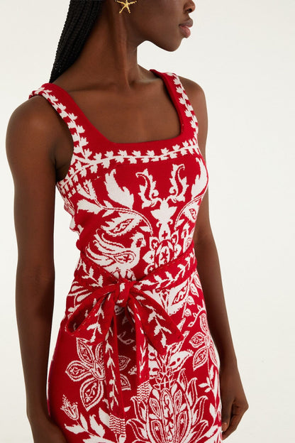 Red Miranda Knit Mini Dress
