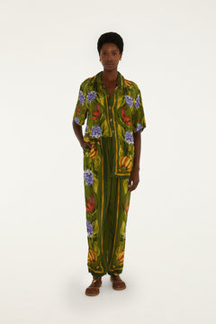 TROPICAL SCARF GREEN