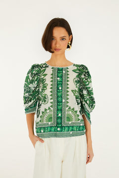 FLORA TAPESTRY GREEN