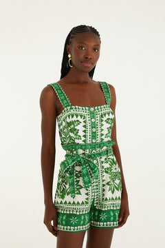 FLORA TAPESTRY GREEN