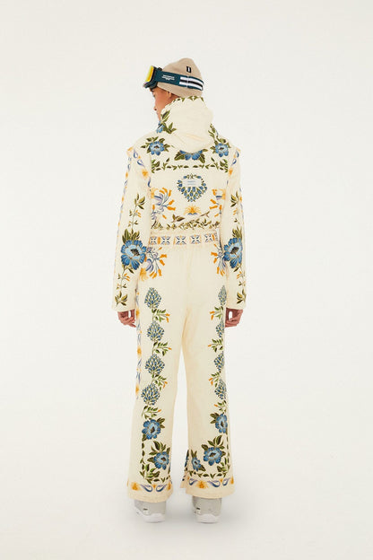Off-White Winter Garden Hooded Belted Ski Jumpsuit