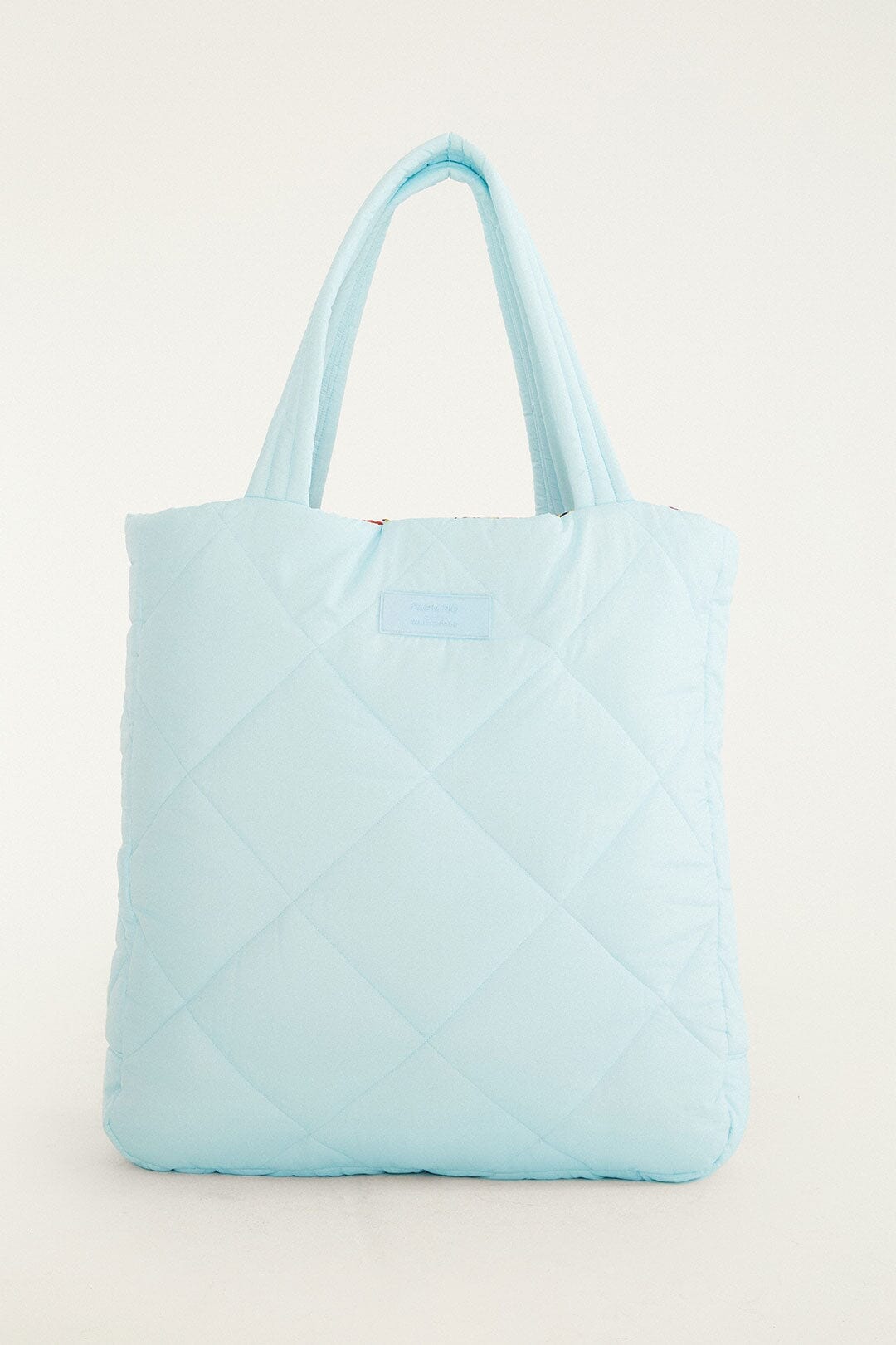 Blue Toucan Puffer Tote Bag