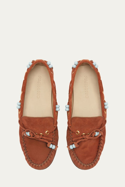 Brown Tassel Suede Moccasin