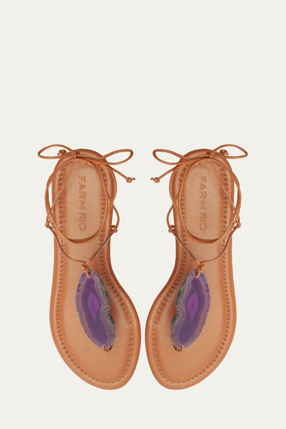 Stone Flat Sandal