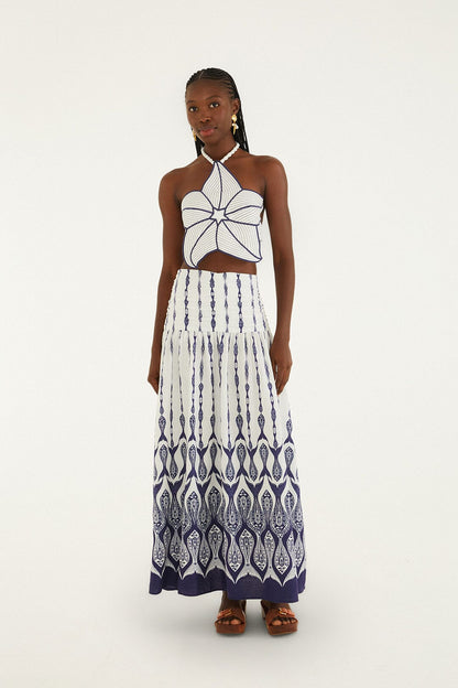 Off-White Fishes Flow Maxi Skirt