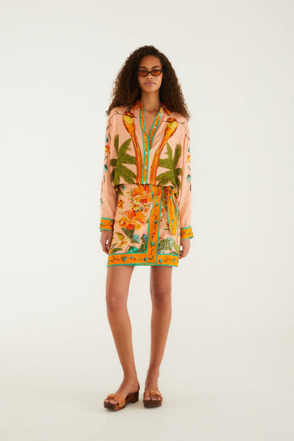 Multicolor Birds Shirt