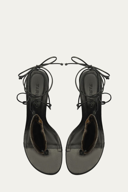 Stone Kitten Heel Sandal