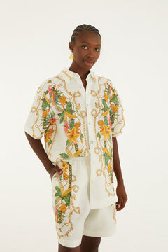 TROPICAL ROYALTY OFF-WHITE