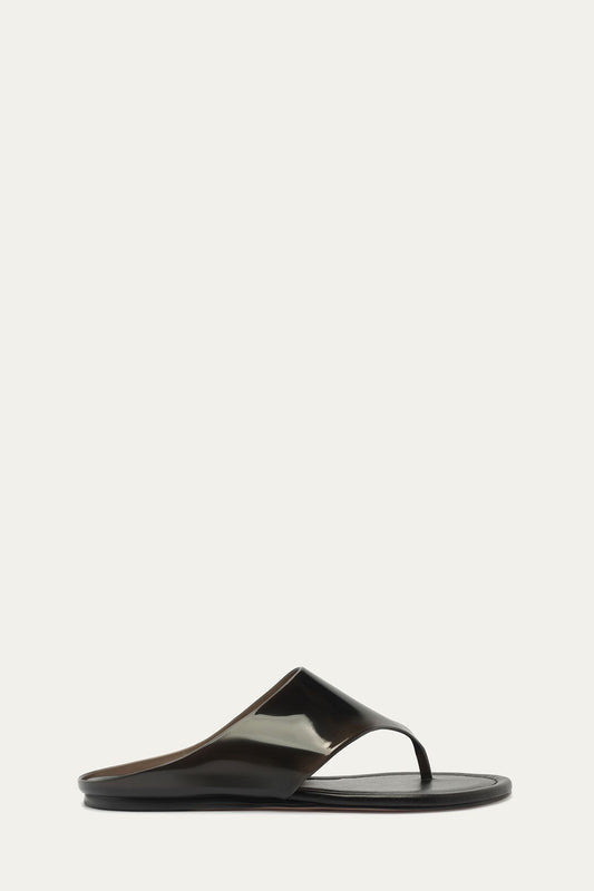 Black Jelly Flat Sandal