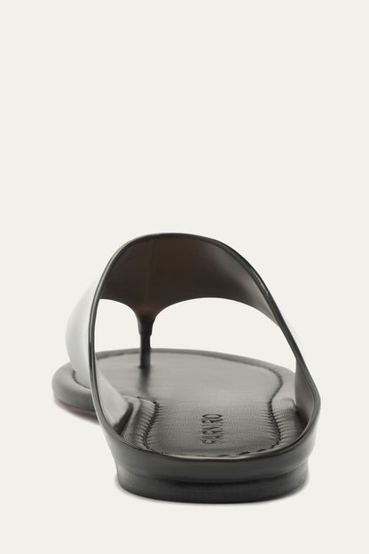 Black Jelly Flat Sandal