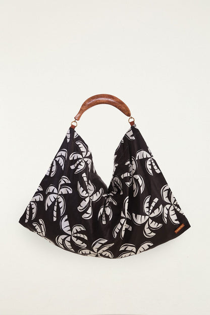 Black And White Scarf Tote Bag