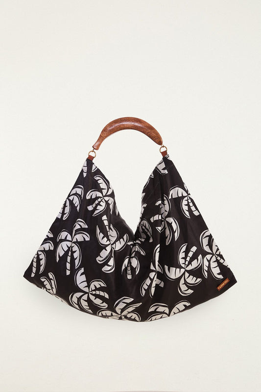 Black And White Scarf Tote Bag
