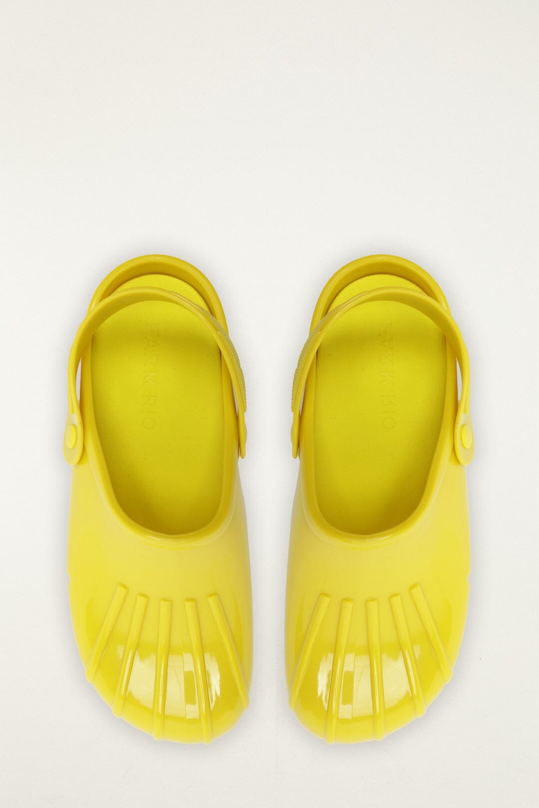 Yellow Monstera Slingback Rain Clog