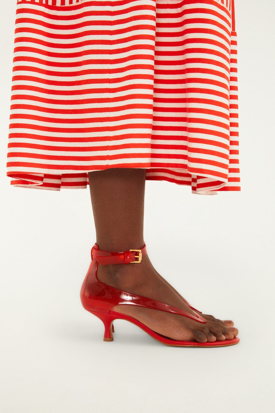 Red Jelly Heel Sandal