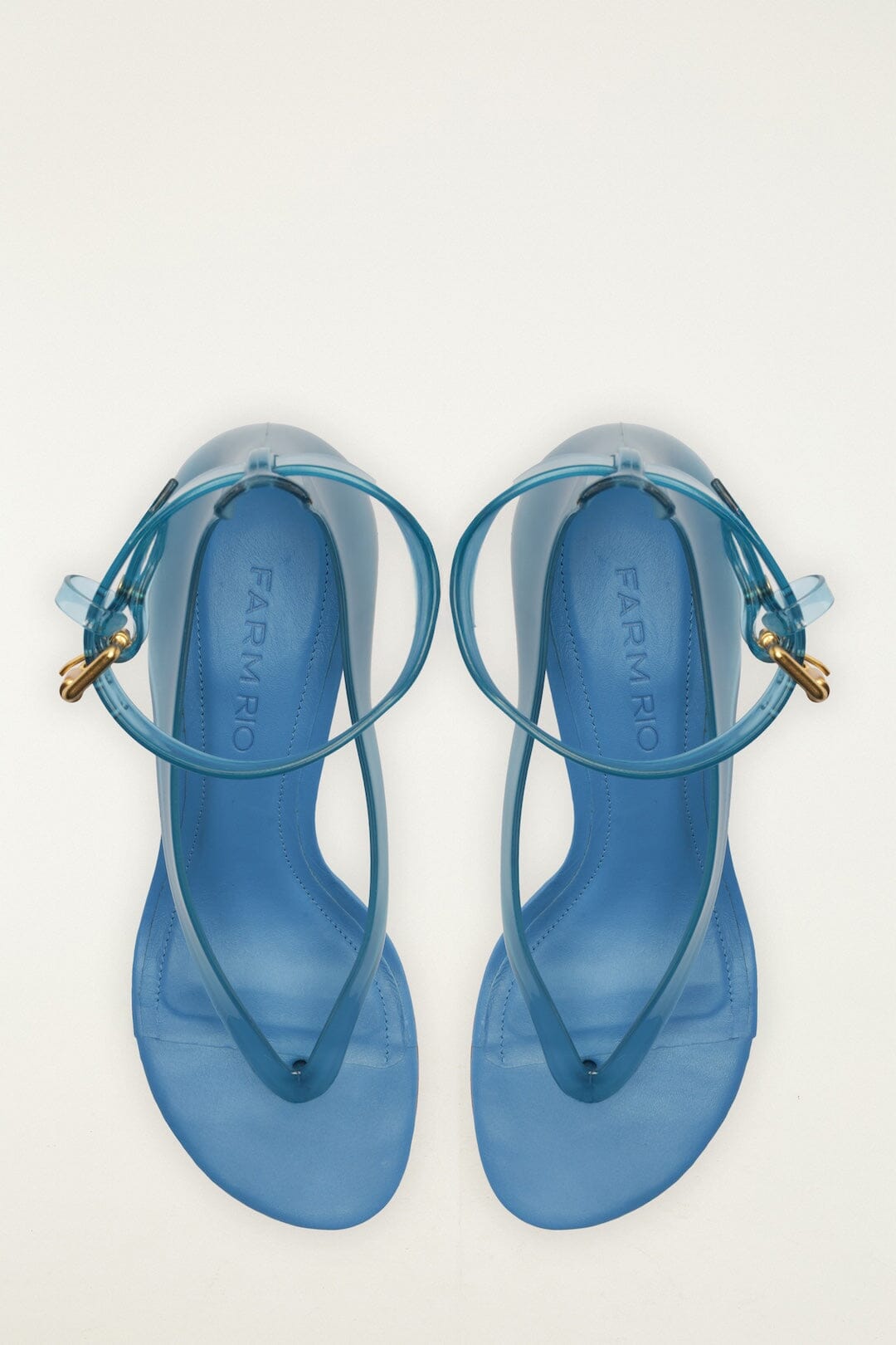 Blue Jelly Heel Sandal