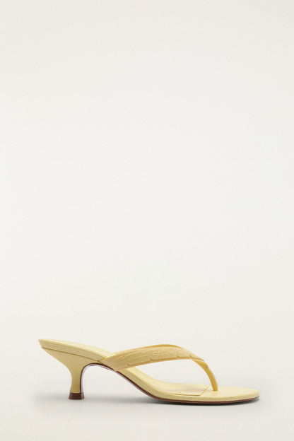Yellow Rob Kitten Heeled Sandal