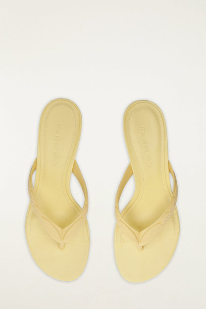 Yellow Rob Kitten Heeled Sandal