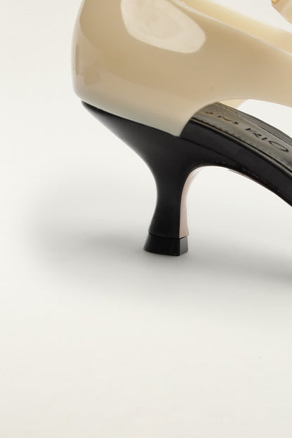 Off-White Jelly Heeled Sandal