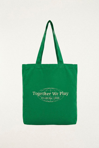 Green Together We Play Tote Bag
