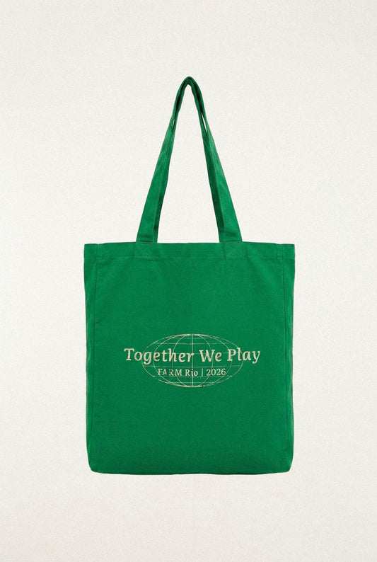 Green Together We Play Tote Bag