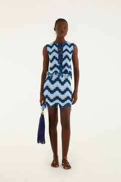 BLUE AND OFF-WHITE