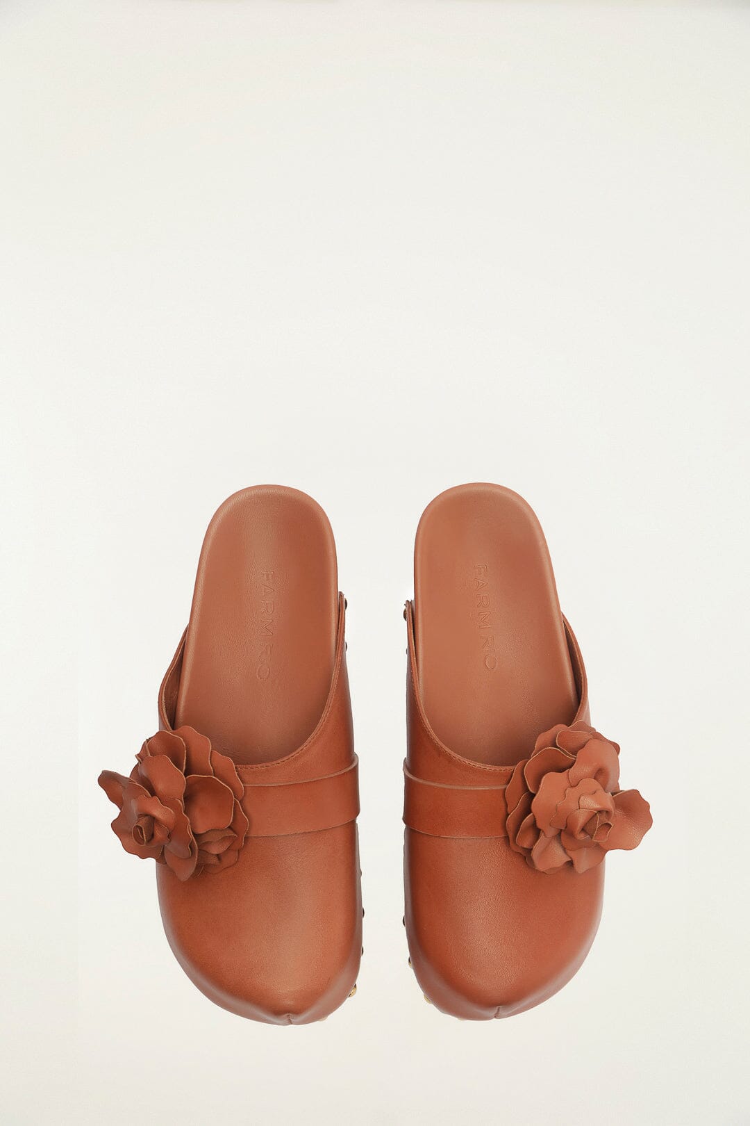 Brown Flower Clog