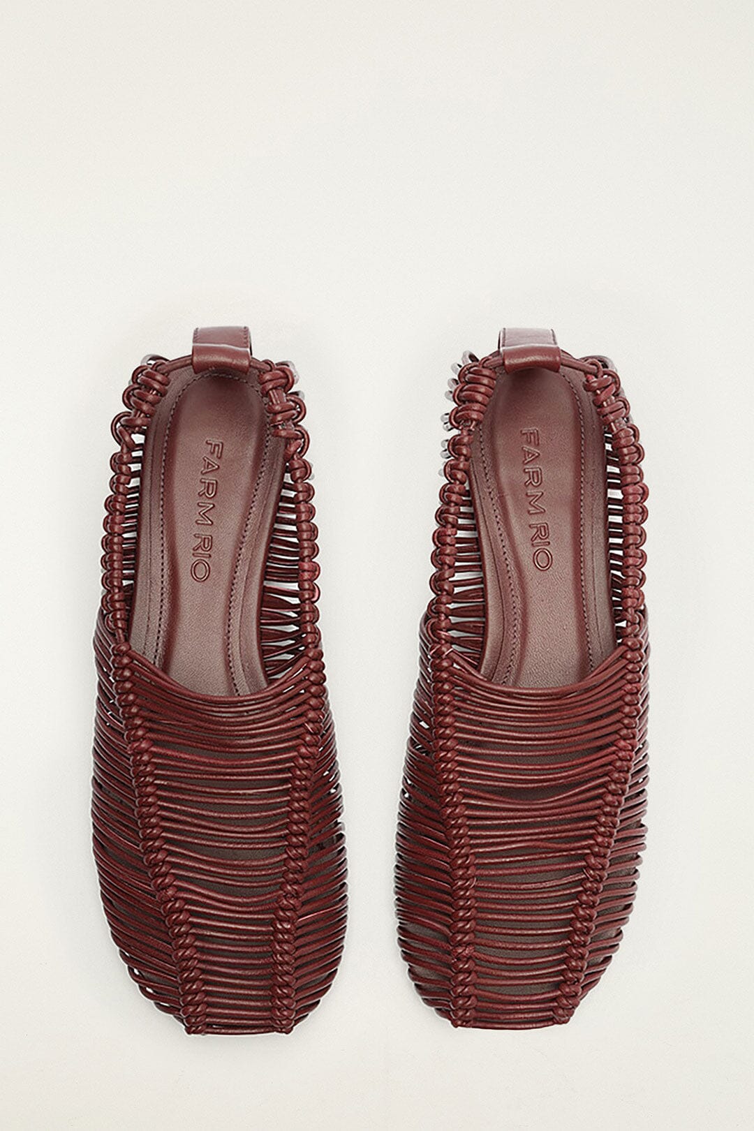 Brown Macrame Mary Jane Ballerina