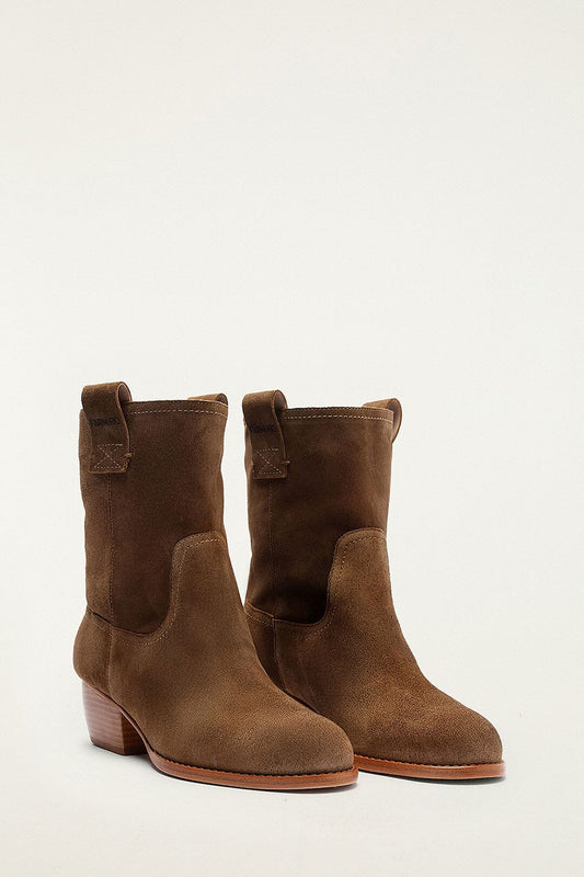 Brown Soft Suede Boot