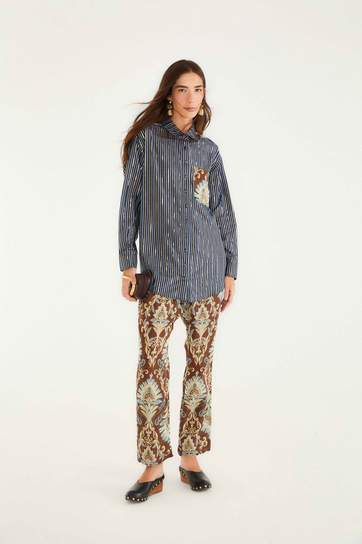 Brown Wonderful Arabesque Shirt
