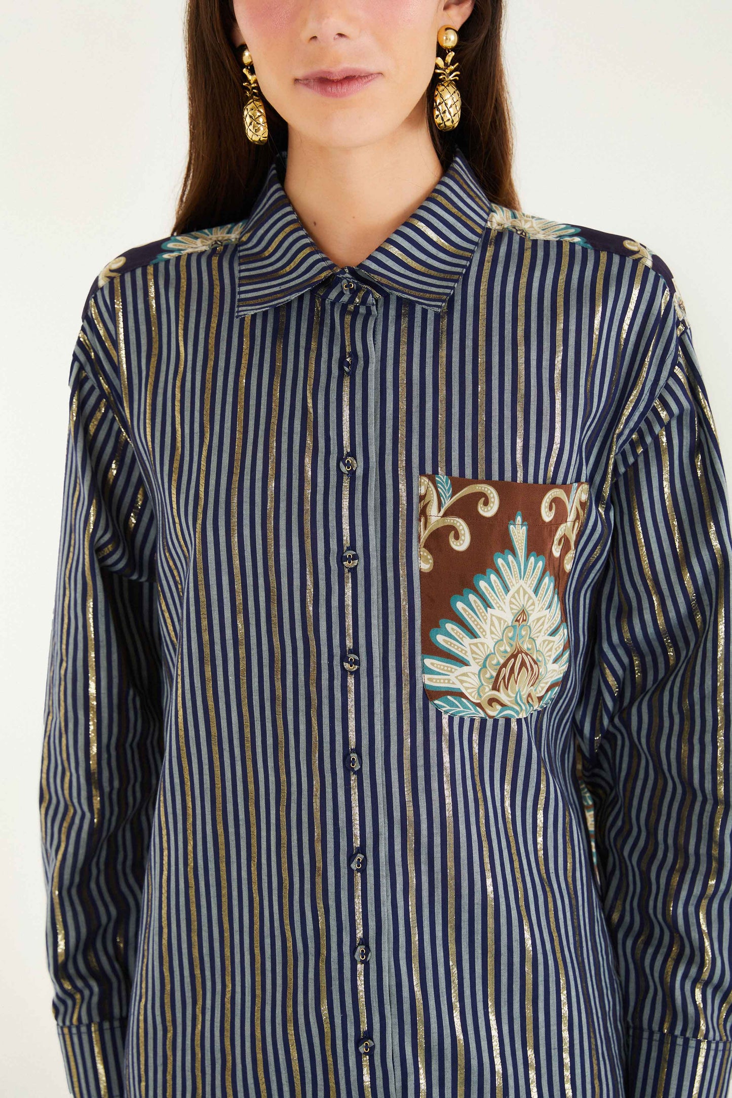 Brown Wonderful Arabesque Shirt